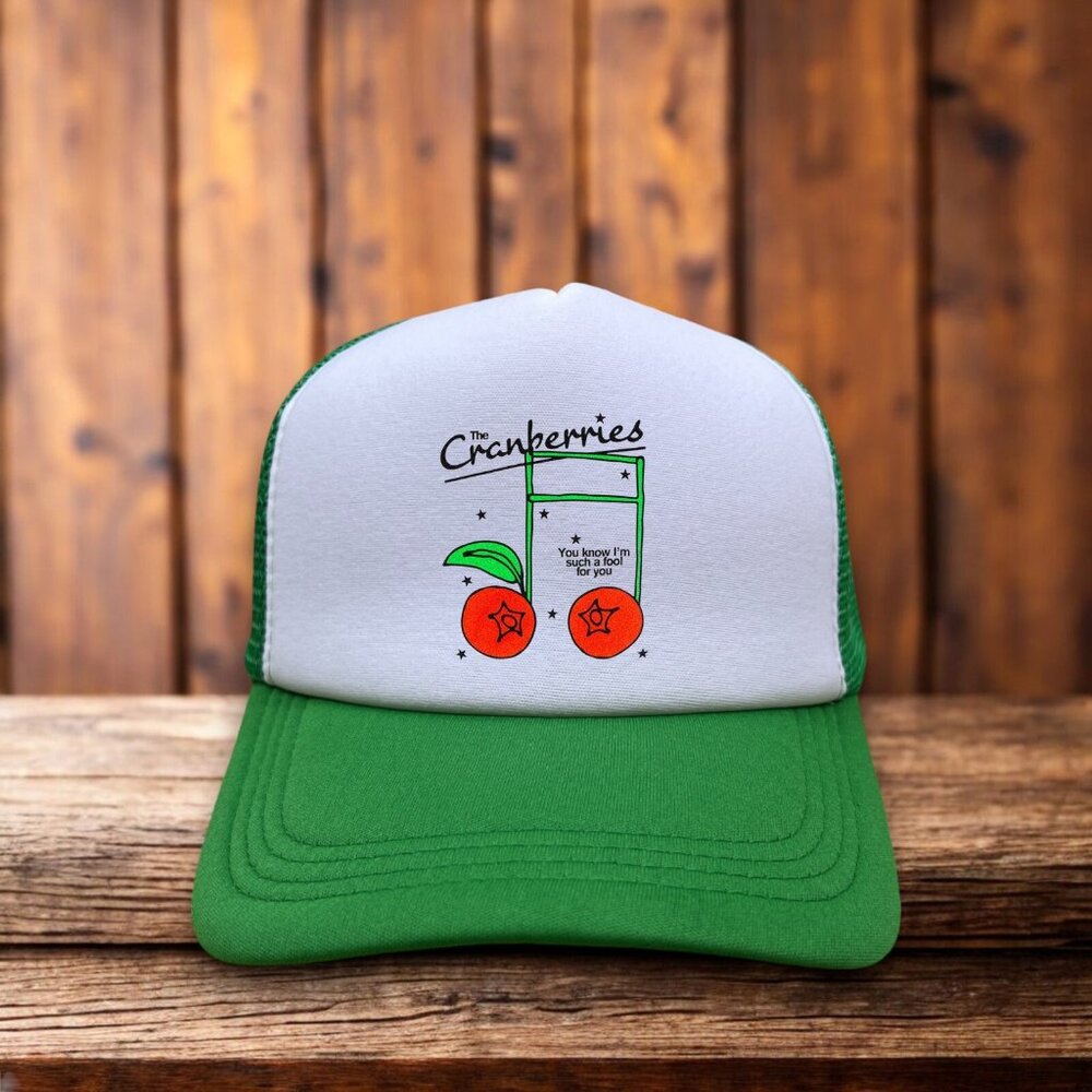 The Cranberries Linger Unisex Trucker Hat Green Dreams Dolores O'Riordan Cap